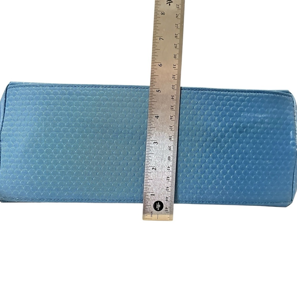 BAGGALLINI Natalie Satchel Teal Embossed Convertible Crossbody Organizer Handbag - Picture 8 of 13